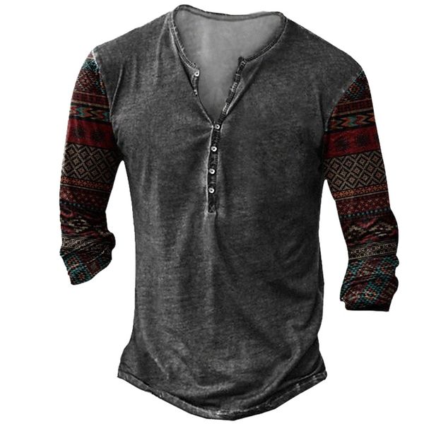 men's henley shirt tee t shirt 3d print graphic color block tribal plus size henley casual daily button-down print long sleeve casual, White;black
men's henley shirt tee t shirt 3d print graphic color block tribal plus size henley casual daily button-down print long sleeve casual, White;black