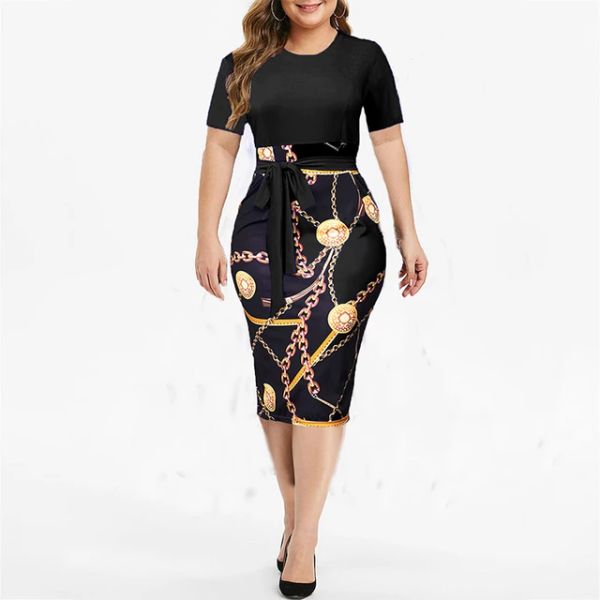 vintage print plus size knee-length dress womens summer short sleeve midi elegant dresses summer high waist robe 2022, Black;gray
vintage print plus size knee-length dress womens summer short sleeve midi elegant dresses summer high waist robe 2022, Black;gray