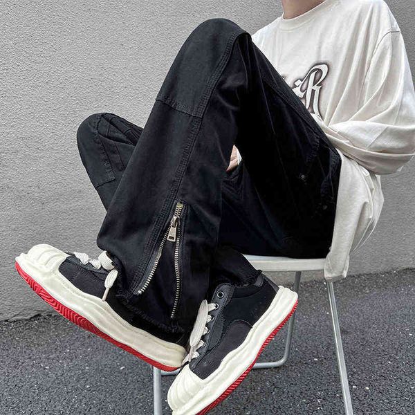 hybskr high street straight black men's jeans america y2k fashion design hip hop male denim pants zipper casual trousers t220726, Blue
hybskr high street straight black men's jeans america y2k fashion design hip hop male denim pants zipper casual trousers t220726, Blue