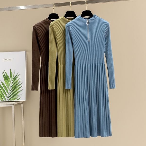 gigogou zipper ol turtleneck pullover sweater women dress fall winter thick ribbed knitted aline dress party robe pleated dress y200102, White;black
gigogou zipper ol turtleneck pullover sweater women dress fall winter thick ribbed knitted aline dress party robe pleated dress y200102, White;black