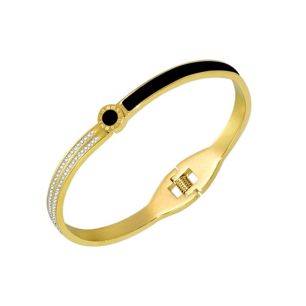 bracelet designers for women bangle shining square diamond titanium steel fashion charming popular luxury gold color couple cuff female part, Black
bracelet designers for women bangle shining square diamond titanium steel fashion charming popular luxury gold color couple cuff female part, Black