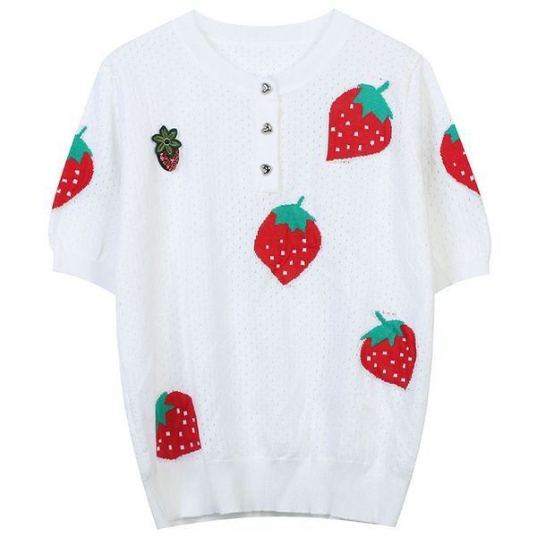 5019 2022 runway summer brand same style sweater white t shirt crew neck white black short sleeve women's sweaters mingmei
5019 2022 runway summer brand same style sweater white t shirt crew neck white black short sleeve women's sweaters mingmei