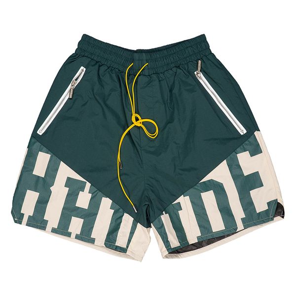 green shorts jogger gym patchwork men women summer elastic waist basketball casual short middle pants 3 colors, White;black 
green shorts jogger gym patchwork men women summer elastic waist basketball casual short middle pants 3 colors, White;black