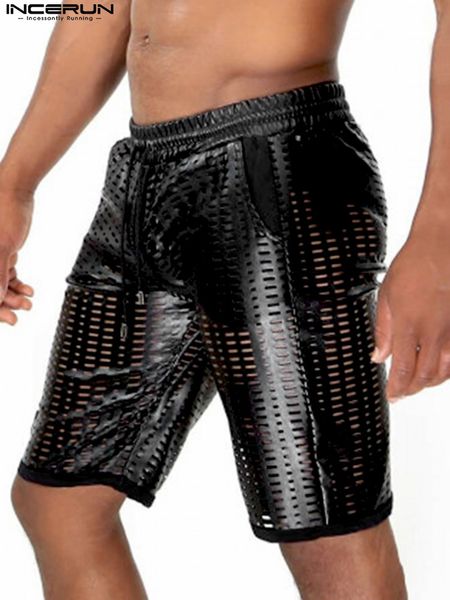 men shorts hollow out drawstring 2022 see through casual men bottoms streetwear baggy party nightclub shorts s-5xl incerun, White;black
men shorts hollow out drawstring 2022 see through casual men bottoms streetwear baggy party nightclub shorts s-5xl incerun, White;black