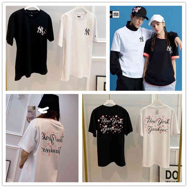 women's t-shirt mlb korea fashion brand men's and women's lovers flower embroidery ny casual loose short sleeve in summer 66j, White
women's t-shirt mlb korea fashion brand men's and women's lovers flower embroidery ny casual loose short sleeve in summer 66j, White