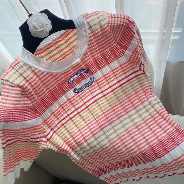 womens t-shirt fashion overdyed designer girl knits wear tees women clothing classic with letter embroidery stripe high waist half sleeve sl, White
womens t-shirt fashion overdyed designer girl knits wear tees women clothing classic with letter embroidery stripe high waist half sleeve sl, White