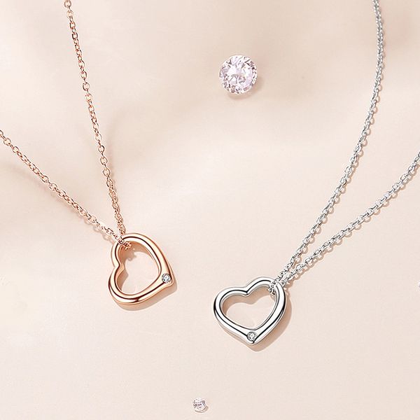 new heart pendant necklaces natural diamond designer sterling 925 women classic hollow design s925 clavicle chain choker jewelry gifts for f, Silver
new heart pendant necklaces natural diamond designer sterling 925 women classic hollow design s925 clavicle chain choker jewelry gifts for f, Silver