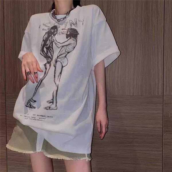 sketch high edition saint michael cross limited vintage wash worn loose short sleeve t-shirt, White;black
sketch high edition saint michael cross limited vintage wash worn loose short sleeve t-shirt, White;black