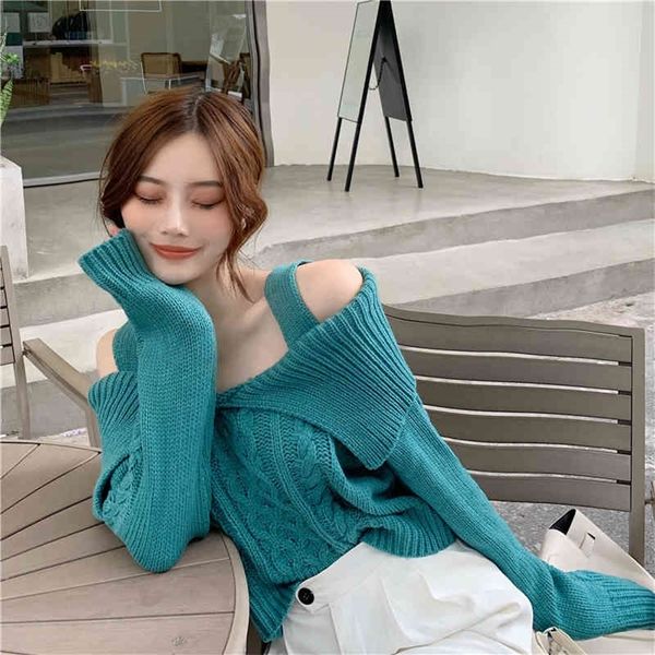 jxmyy product korean style autumn and winter fashion design sense off-shoulder lapel short sweater women 210412, White;black
jxmyy product korean style autumn and winter fashion design sense off-shoulder lapel short sweater women 210412, White;black