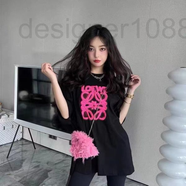women's t-shirt designer lowe22 summer new phosphor three-dimensional embroidery short sleeve t-shirt bi7m, White
women's t-shirt designer lowe22 summer new phosphor three-dimensional embroidery short sleeve t-shirt bi7m, White