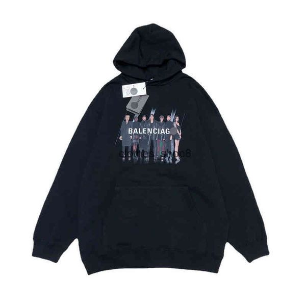 european and american hoodies balencaigass designer men's sweaters blcg2022 autumn winter portrait reflection band hoodie sweater, Black
european and american hoodies balencaigass designer men's sweaters blcg2022 autumn winter portrait reflection band hoodie sweater, Black