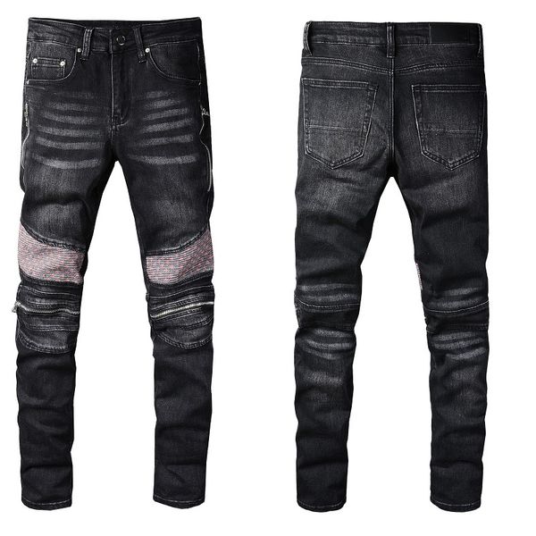 2022ss mens jeans for mens distressed ripped skinny trousers fashion man clothes slim motorcycle moto biker hip hop denim pants, Blue
2022ss mens jeans for mens distressed ripped skinny trousers fashion man clothes slim motorcycle moto biker hip hop denim pants, Blue