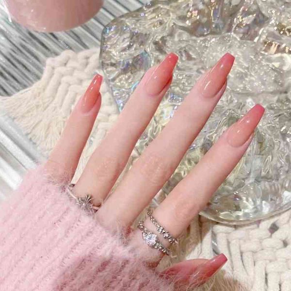 false nails 24pcs new fashion pink gradient ballet fake finished press on coffin full cover tips 0616, Red;gold
false nails 24pcs new fashion pink gradient ballet fake finished press on coffin full cover tips 0616, Red;gold