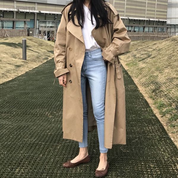 2021 new autumn kaki long trench coat women loose female windbreaker fashion trench coats casual outerwear plus size p552 l220725, Tan;black
2021 new autumn kaki long trench coat women loose female windbreaker fashion trench coats casual outerwear plus size p552 l220725, Tan;black