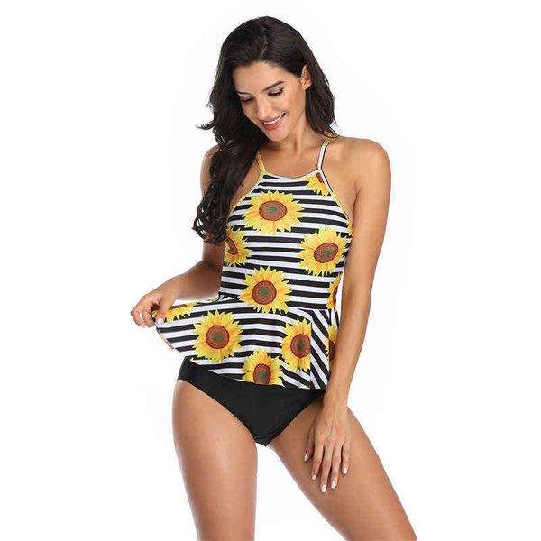 digital print bikini body length swimsuit, White;black 
digital print bikini body length swimsuit, White;black