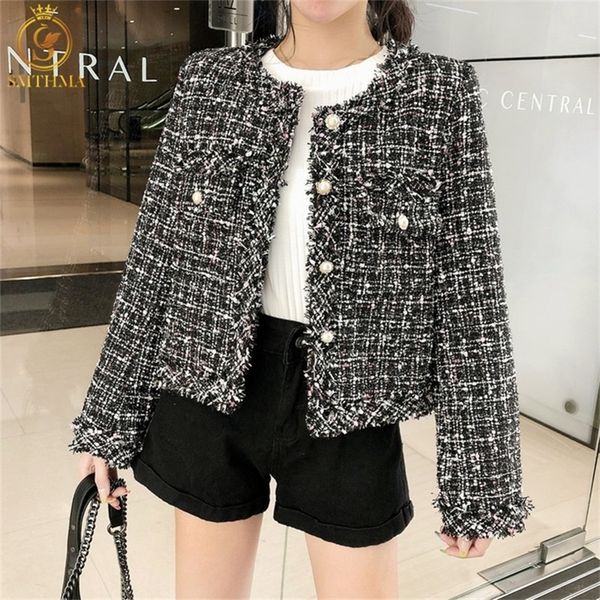 hma women fashion tweed tassel jacket coat vintage long sleeve female outerwear chic 220803, Black;brown
hma women fashion tweed tassel jacket coat vintage long sleeve female outerwear chic 220803, Black;brown