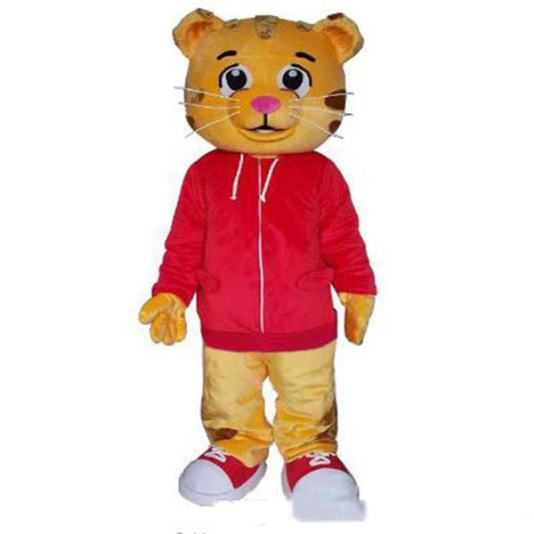 2018 factory cute daniel the tiger red jacket cartoon character mascot costume fancy dress209f, Red;yellow
2018 factory cute daniel the tiger red jacket cartoon character mascot costume fancy dress209f, Red;yellow
