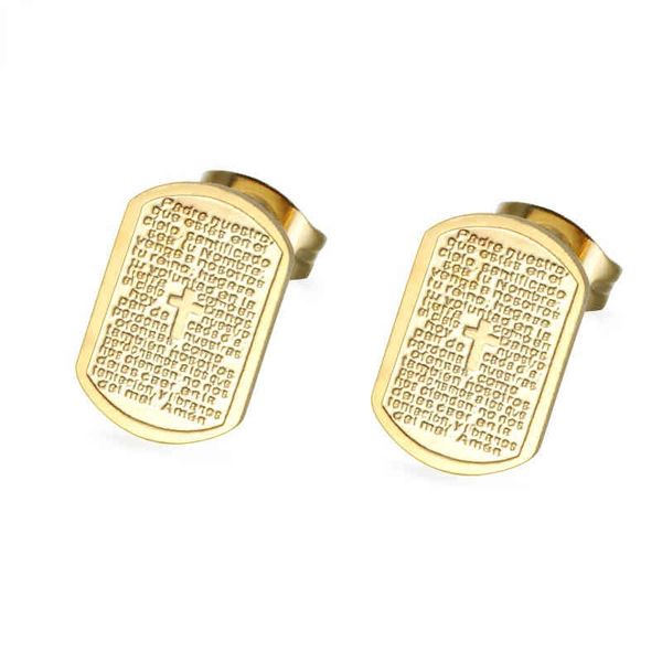 stud skateboard cross font earrings for men women sacred prayers stainless steel gold plating jewelry gift 220423, Golden;silver
stud skateboard cross font earrings for men women sacred prayers stainless steel gold plating jewelry gift 220423, Golden;silver