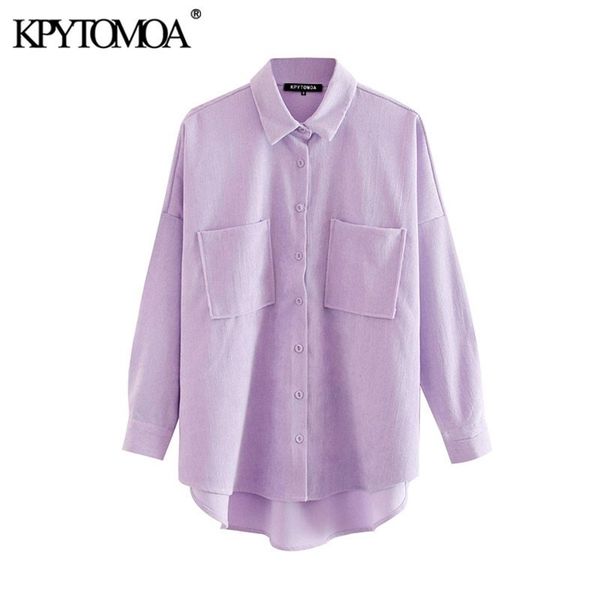 kpytomoa women fashion pockets oversized corduroy shirts vintage long sleeve asymmetric loose female blouses chic 210301, Black;gray
kpytomoa women fashion pockets oversized corduroy shirts vintage long sleeve asymmetric loose female blouses chic 210301, Black;gray