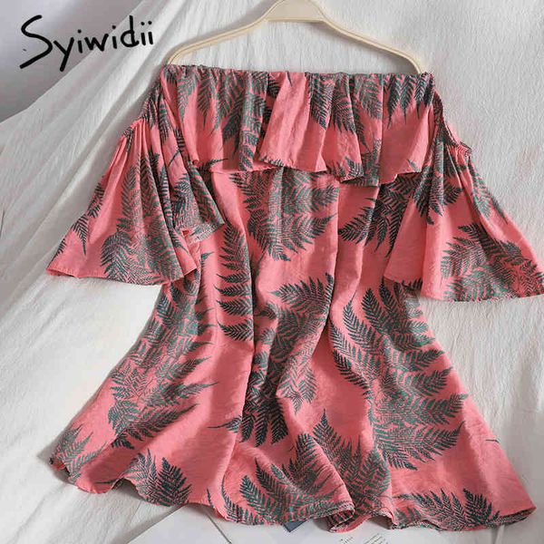 fashion print high waist dresses women short sleeve strapless ruffles slash neck aline summer clothing 210415, Black;gray
fashion print high waist dresses women short sleeve strapless ruffles slash neck aline summer clothing 210415, Black;gray