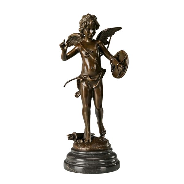 young cupid bronze statue greek mythology love god eros sculpture figurine copper antique artwork for indoor decor wedding gifts, Silver
young cupid bronze statue greek mythology love god eros sculpture figurine copper antique artwork for indoor decor wedding gifts, Silver