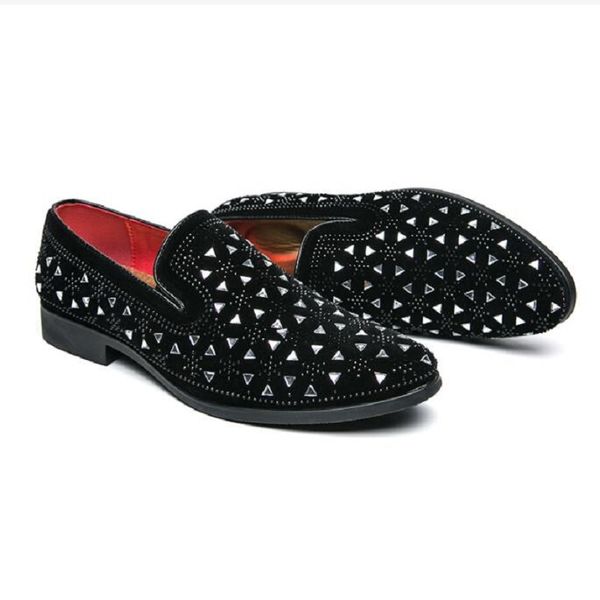 men youth dress shoes rhinestone loafers,brand spiked flats oxfords wedding party shoes da015, Black
men youth dress shoes rhinestone loafers,brand spiked flats oxfords wedding party shoes da015, Black