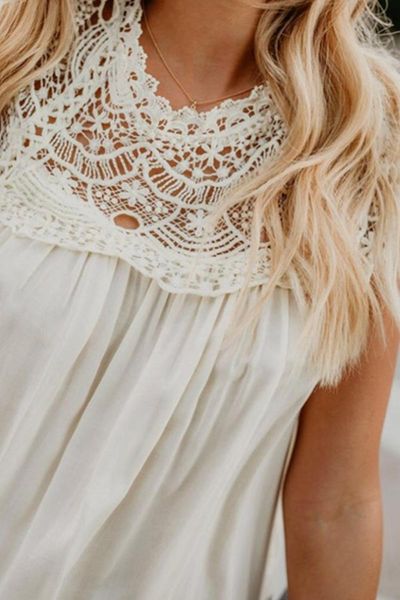 women's blouses & shirts black/blue white summer crochet lace trim splicing casual blouse 2022 women arrival o neck sleeveless plus siz
women's blouses & shirts black/blue white summer crochet lace trim splicing casual blouse 2022 women arrival o neck sleeveless plus siz