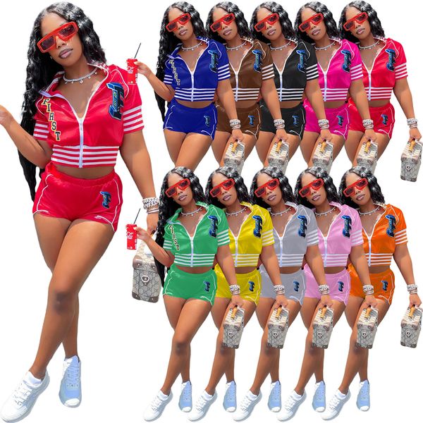 new arrival letter embroidery printing tracksuits for women baseball uniform crop jacket and sports shorts two piece sets h6607, Gray
new arrival letter embroidery printing tracksuits for women baseball uniform crop jacket and sports shorts two piece sets h6607, Gray
