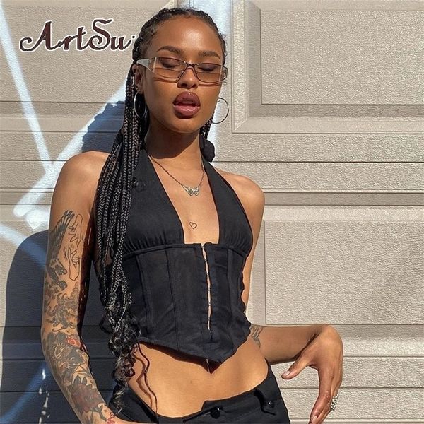 artsu black white backless halter crop women summer deep v sleeveless tanks camis lace up camisole asnve83440 220316
artsu black white backless halter crop women summer deep v sleeveless tanks camis lace up camisole asnve83440 220316