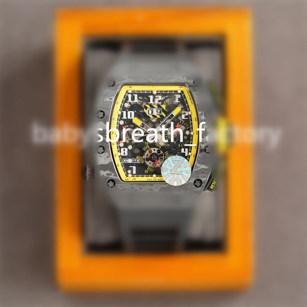 11-03 montre de luxe luxury watch men watches 40x50x16mm 7750 chronograph movement ntpt carbon fiber case wristwatches, Slivery;brown
11-03 montre de luxe luxury watch men watches 40x50x16mm 7750 chronograph movement ntpt carbon fiber case wristwatches, Slivery;brown