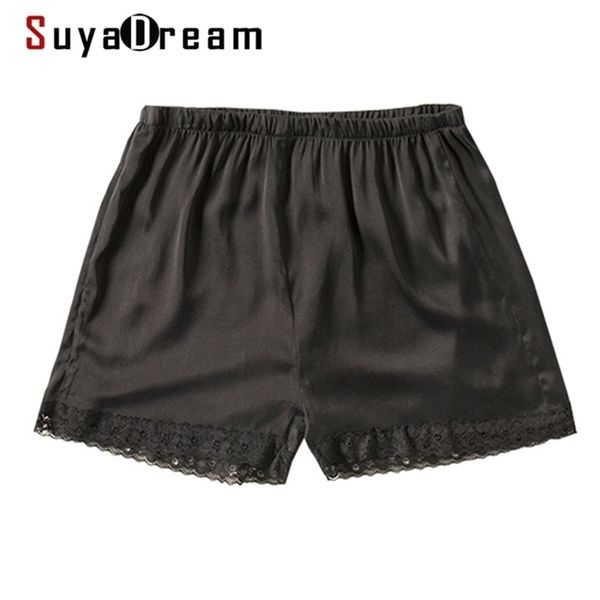 suyadream woman silk shorts black 100%natural silk lace shorts summer 210308, White;black
suyadream woman silk shorts black 100%natural silk lace shorts summer 210308, White;black