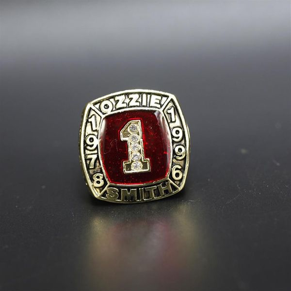 hall of fame baseball 1978 1996 #1 ozzie smith team champions championship ring with wooden display box souvenir men fan gift 2020229u, Golden;silver
hall of fame baseball 1978 1996 #1 ozzie smith team champions championship ring with wooden display box souvenir men fan gift 2020229u, Golden;silver