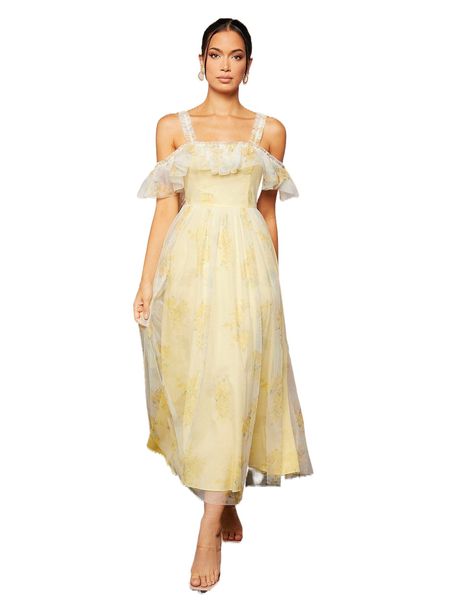 floral print cold shoulder ruffle trim mesh bridesmaid dress q2kv#, White;black
floral print cold shoulder ruffle trim mesh bridesmaid dress q2kv#, White;black