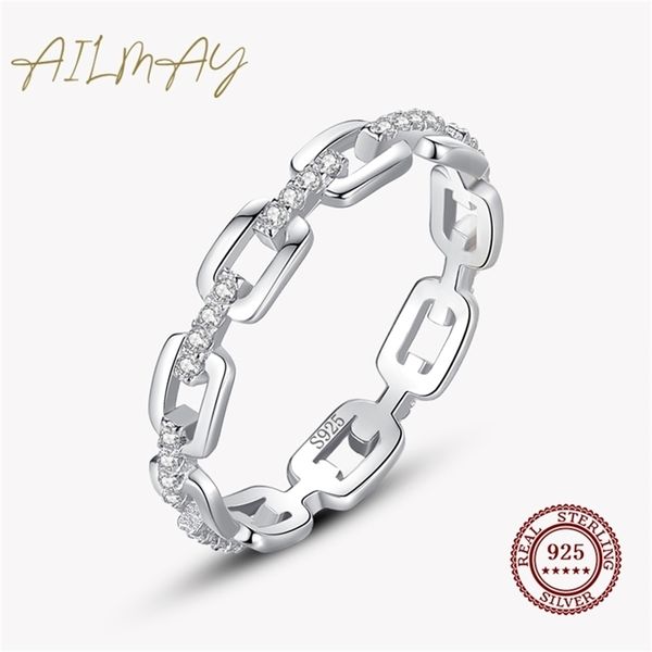 ailmay 100 925 sterling silver simple cadena hueca stackable charm finger ring for women girls party accessories jewelry 220719, Slivery;golden
ailmay 100 925 sterling silver simple cadena hueca stackable charm finger ring for women girls party accessories jewelry 220719, Slivery;golden
