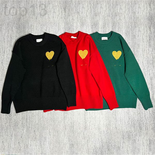 women's knits & tees designer 22 new year's am * gold love embroidery letter knitting round neck pullover loose men's and wom, White
women's knits & tees designer 22 new year's am * gold love embroidery letter knitting round neck pullover loose men's and wom, White