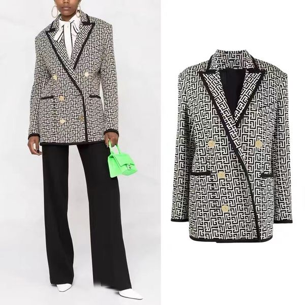 b082 womens suits & blazers tide brand high-quality retro fashion designer presbyopic maze series suit jacket lion double-breasted slim plus, White;black
b082 womens suits & blazers tide brand high-quality retro fashion designer presbyopic maze series suit jacket lion double-breasted slim plus, White;black