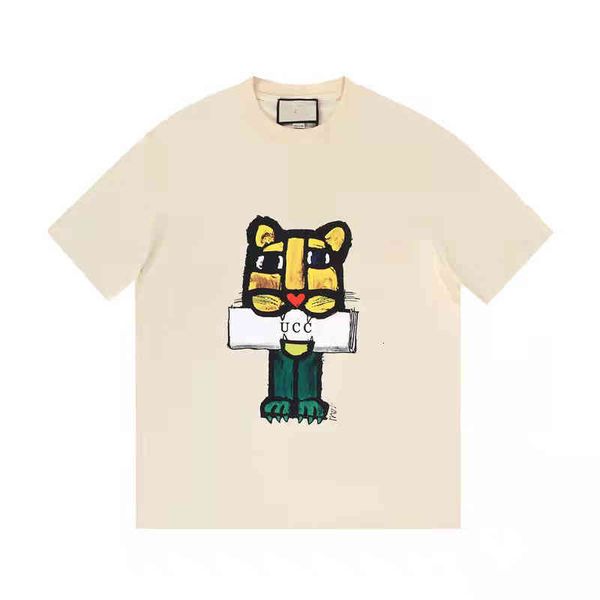 women's t-shirt love nose short sleeve t-shirt cartoon little tiger casual loose men's and women's same style, White
women's t-shirt love nose short sleeve t-shirt cartoon little tiger casual loose men's and women's same style, White