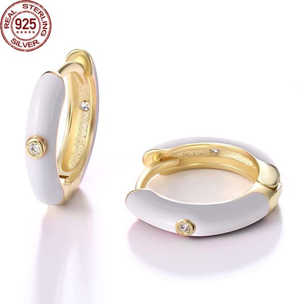 2022 925 silver hoop earring earrings charm color multicolor drop glue round cz jewelry popular korean accessories, Golden
2022 925 silver hoop earring earrings charm color multicolor drop glue round cz jewelry popular korean accessories, Golden