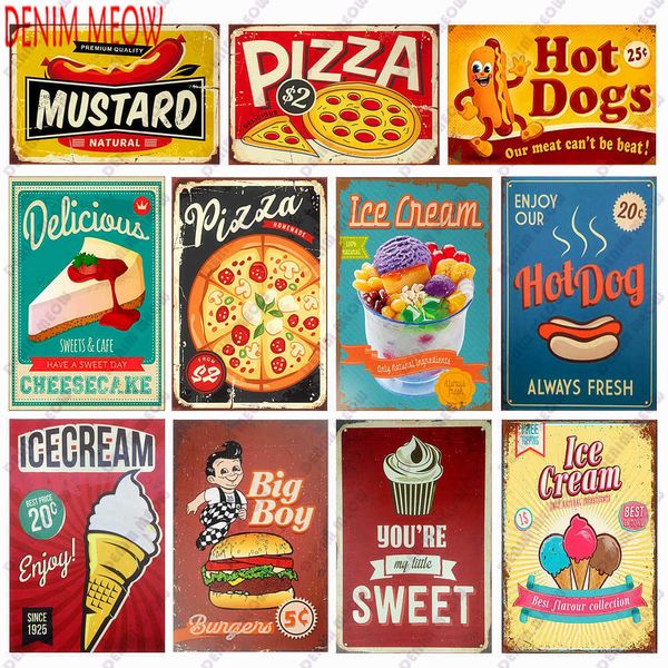 pizza metal sign plaque vintage fast food tin sign ice cream wall decor dog for kitchen cafe diner bar bread room deco
pizza metal sign plaque vintage fast food tin sign ice cream wall decor dog for kitchen cafe diner bar bread room deco