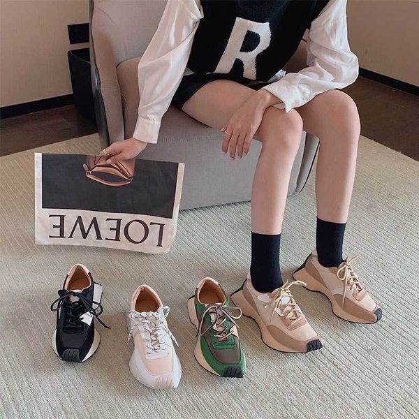 girl korean square head dad shoes women new thick soled increased loafers leisure ins fashion color matching low sneakers, Black
girl korean square head dad shoes women new thick soled increased loafers leisure ins fashion color matching low sneakers, Black