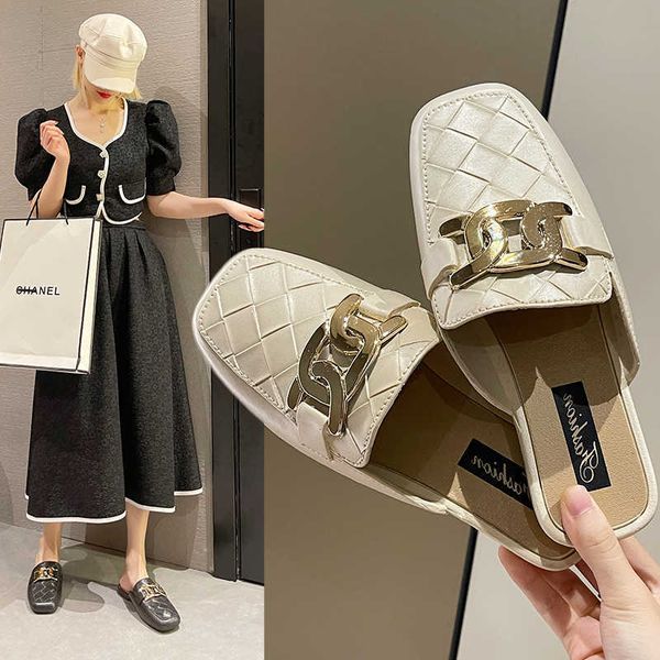 classic luxury paris baotou half slippers 2022 new korean version all-match fashion sandals casual flat women's muller shoes designer e, Black
classic luxury paris baotou half slippers 2022 new korean version all-match fashion sandals casual flat women's muller shoes designer e, Black