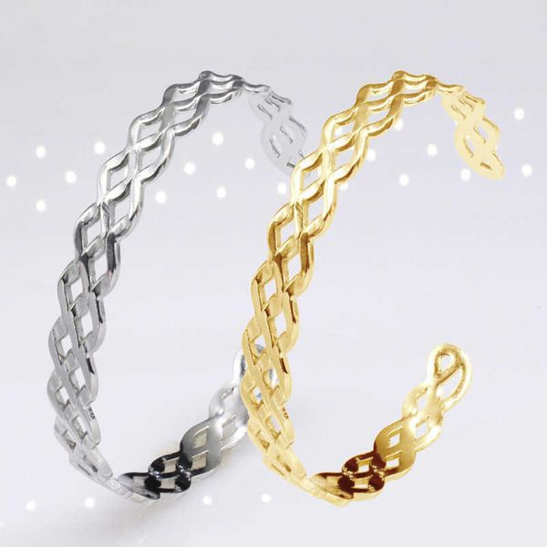 new fashion couple bracelet korean version open cut wavy jewelry titanium steel bracelet female accessories, Black
new fashion couple bracelet korean version open cut wavy jewelry titanium steel bracelet female accessories, Black