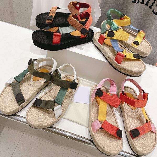 straw sandals contrast color womens sandales thick bottom platform shoe round toe summer slides comfortable rubber sole fashion sliders qual, Black
straw sandals contrast color womens sandales thick bottom platform shoe round toe summer slides comfortable rubber sole fashion sliders qual, Black