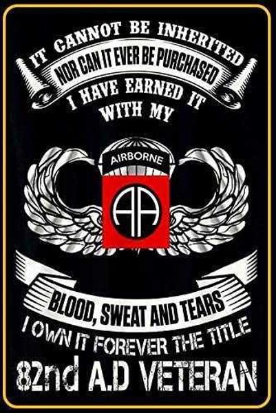 forever the title 82nd airborne division veteran 8"x12" military sign military fan sign home man cave decor metal wall sign
forever the title 82nd airborne division veteran 8"x12" military sign military fan sign home man cave decor metal wall sign