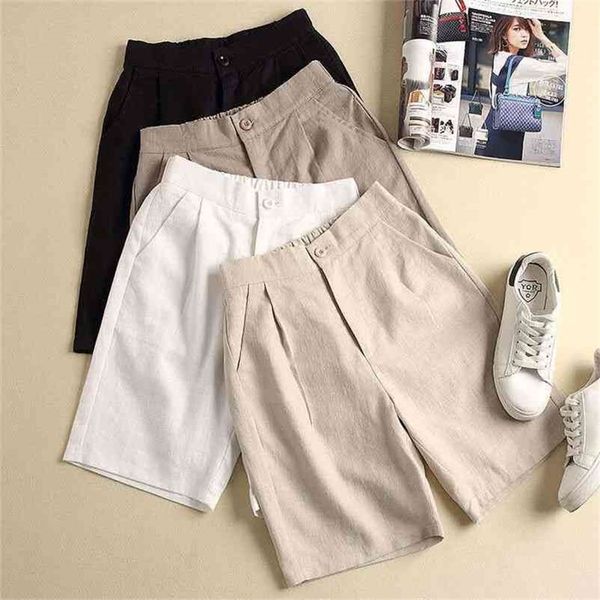 plus size loose women's shorts casual cotton linen shorts women summer solid color high waist shorts fashion women trousers 210331, White;black
plus size loose women's shorts casual cotton linen shorts women summer solid color high waist shorts fashion women trousers 210331, White;black