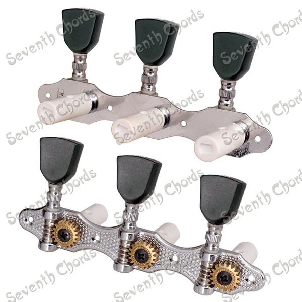 3r3l black trapezoid button string tuning peg tuners machine heads for classical guitar - gear ratio 1:18 - chrome
3r3l black trapezoid button string tuning peg tuners machine heads for classical guitar - gear ratio 1:18 - chrome