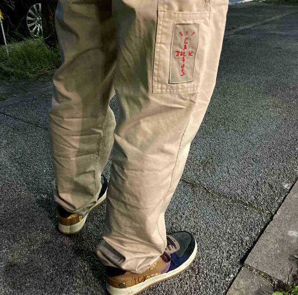 correct travis scott co branded aj tooling straight embroidery badge pocket ts casual slacks fashion, Black
correct travis scott co branded aj tooling straight embroidery badge pocket ts casual slacks fashion, Black