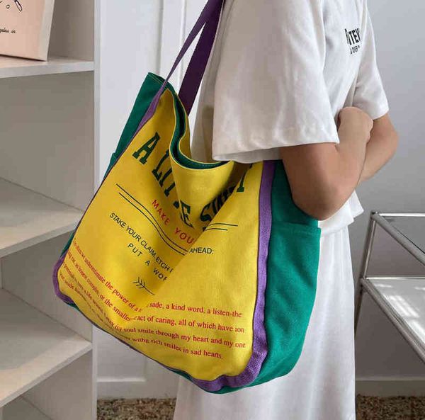 large capacity bag women s summer minority one shoulder shopping bag canvas advanced sense class commuting tote 220517
large capacity bag women s summer minority one shoulder shopping bag canvas advanced sense class commuting tote 220517