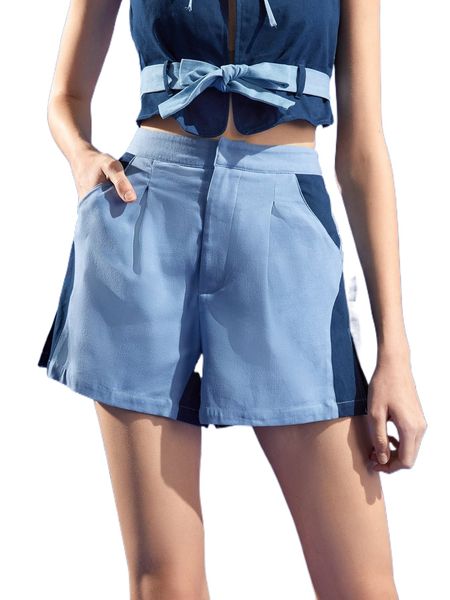 x viola colorblock split hem track shorts a6br#, White;black
x viola colorblock split hem track shorts a6br#, White;black