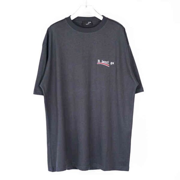 men's t-shirts high version paris cola series wave embroidery loose men's and women's grey blue short sleeved t-shirt, White;black
men's t-shirts high version paris cola series wave embroidery loose men's and women's grey blue short sleeved t-shirt, White;black